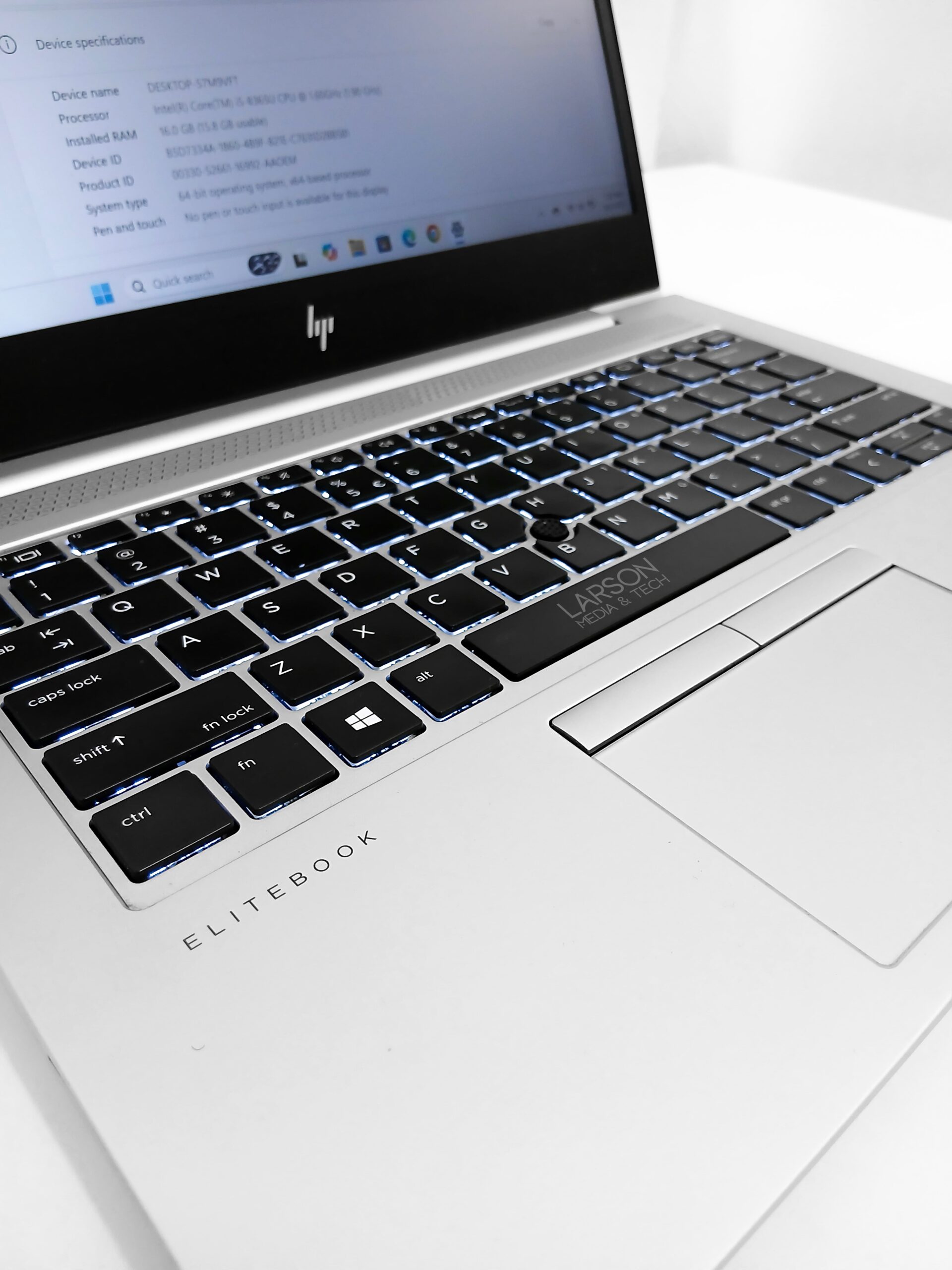 Refurbished HP EliteBook 830 G6 laptop – i5 8th Gen, 16GB RAM, 512GB SSD, 13.3" Full HD, Windows 11 Pro