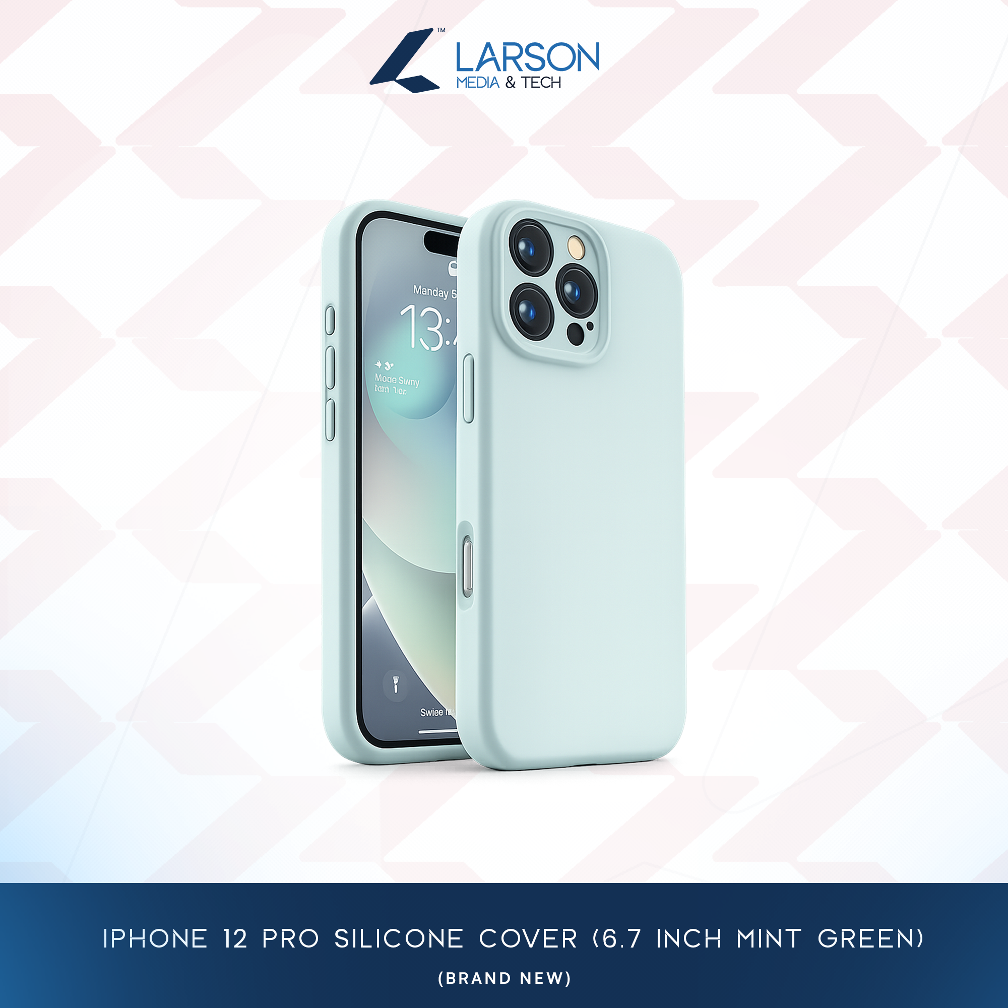 iPhone 12 Pro Silicone Protective Case - Mint Green