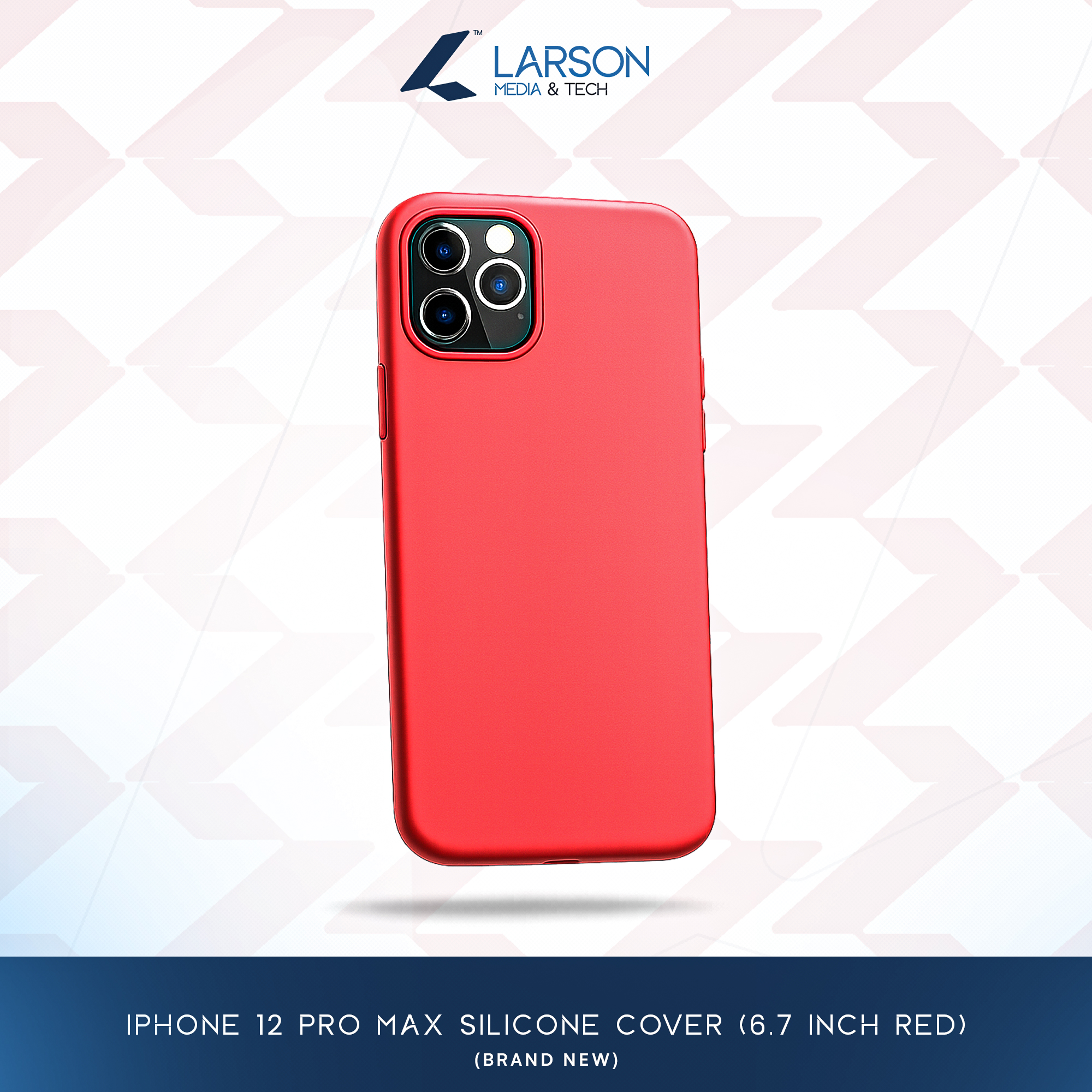 iPhone 12 Pro Max Silicone Protective Case - Red