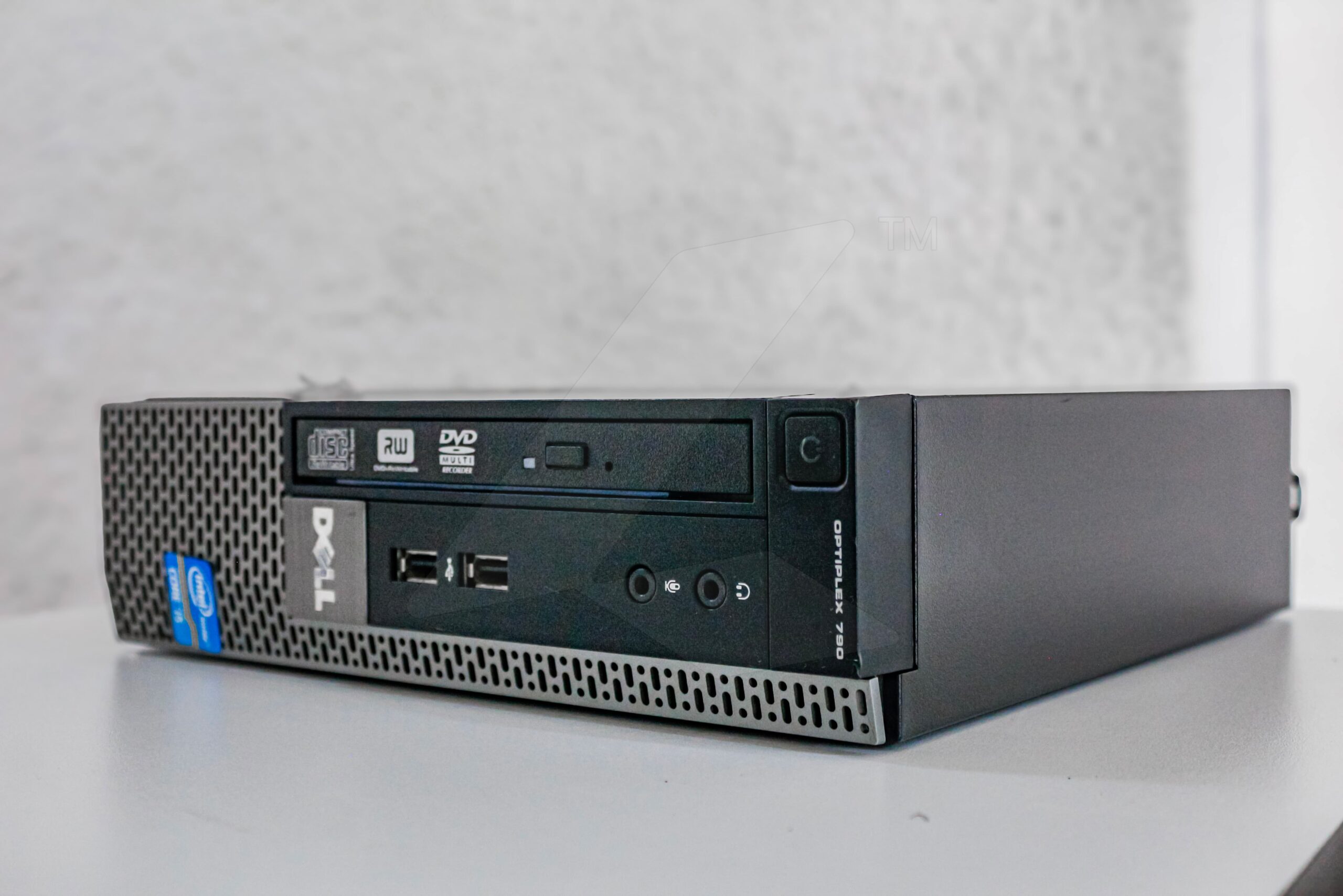 Dell OptiPlex 790 USFF desktop side angle view